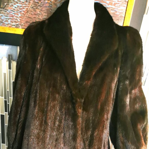 Luxury furs Los Angeles Jackets & Coats Luxury Furs Los Angeles Womens Mink Coat Genuine Fur